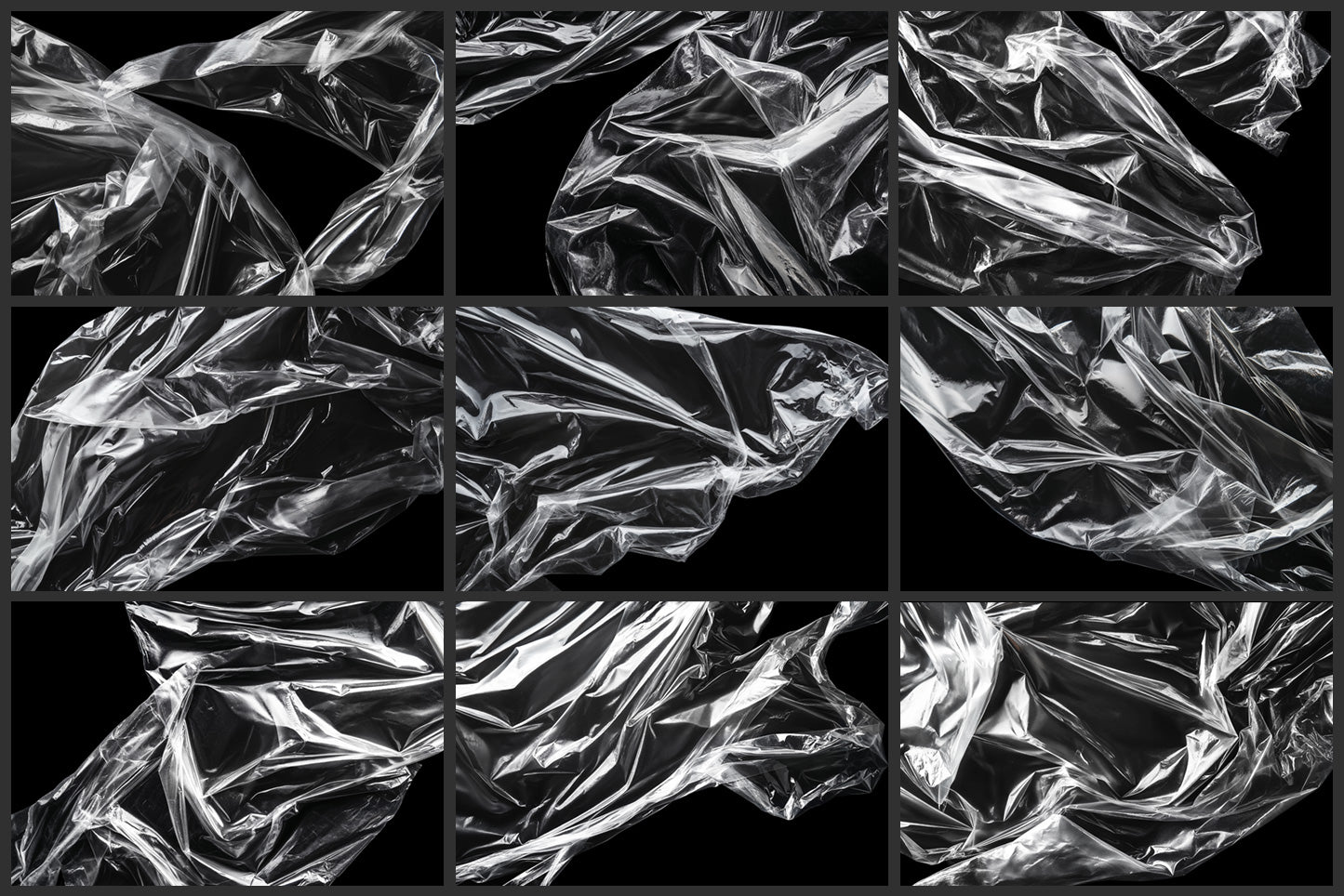 Transparent Plastic Wrap Overlays