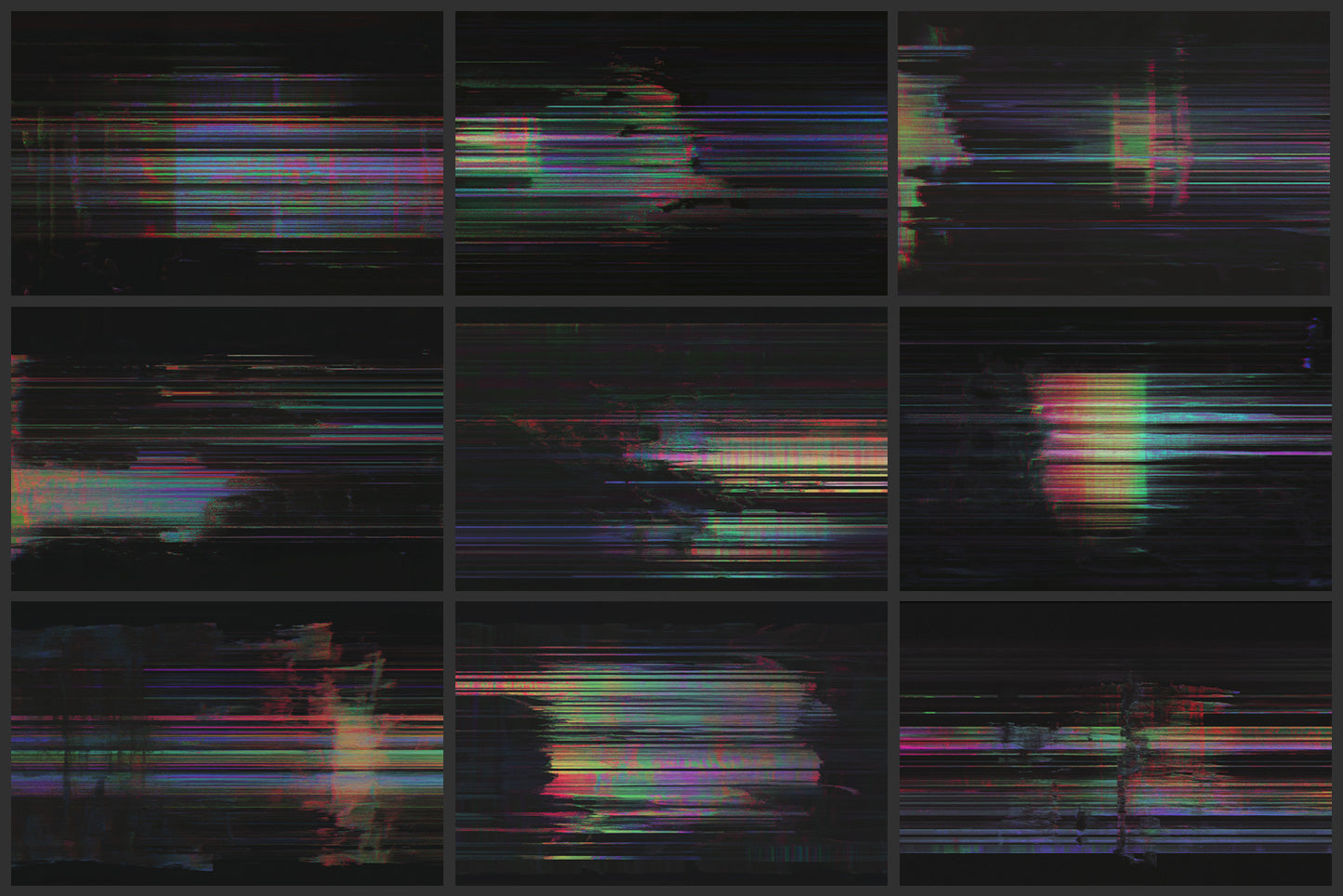 CRT Glitch Art Texture Pack