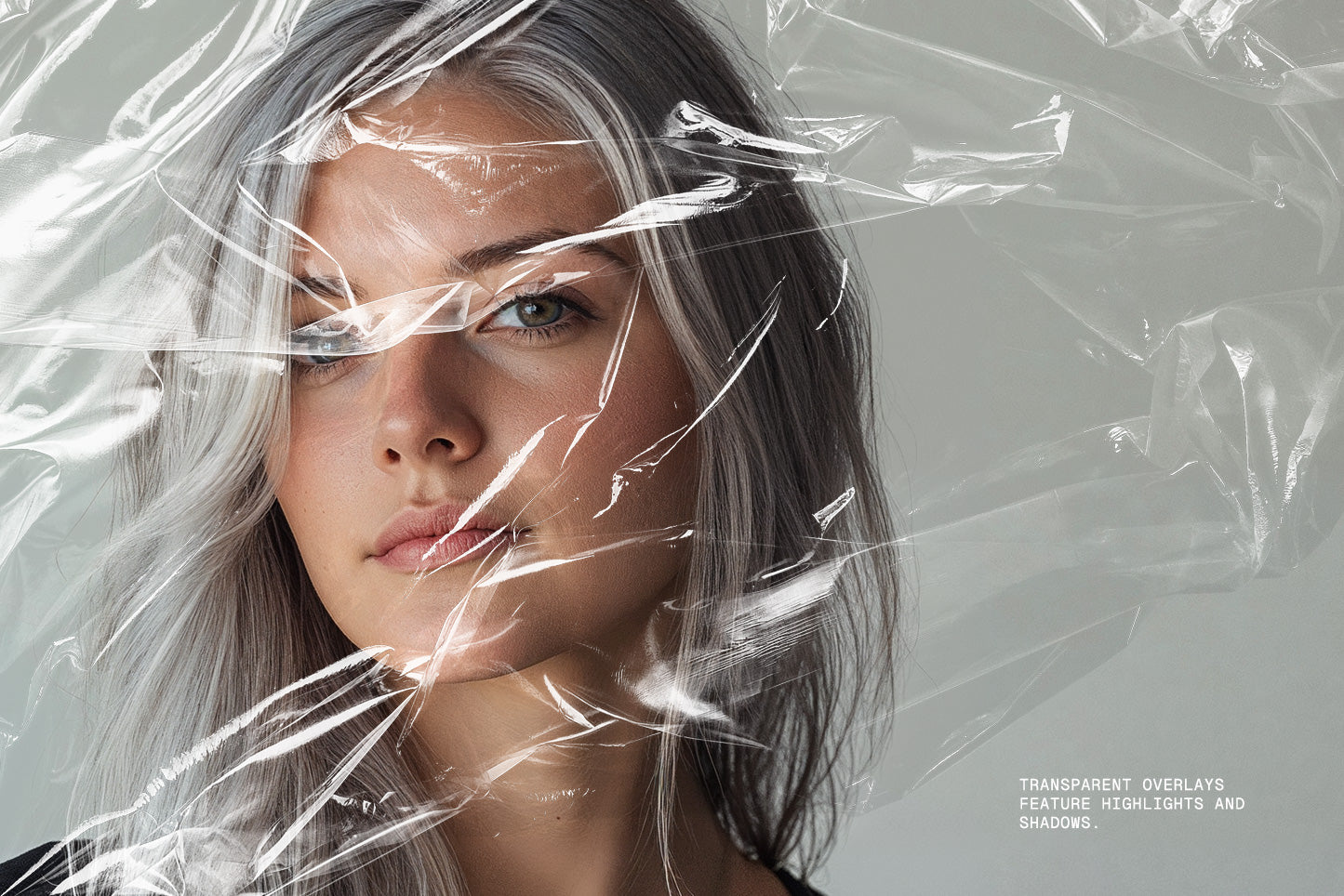 Transparent Plastic Wrap Overlays