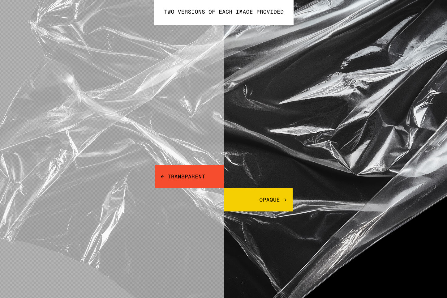 Transparent Plastic Wrap Overlays