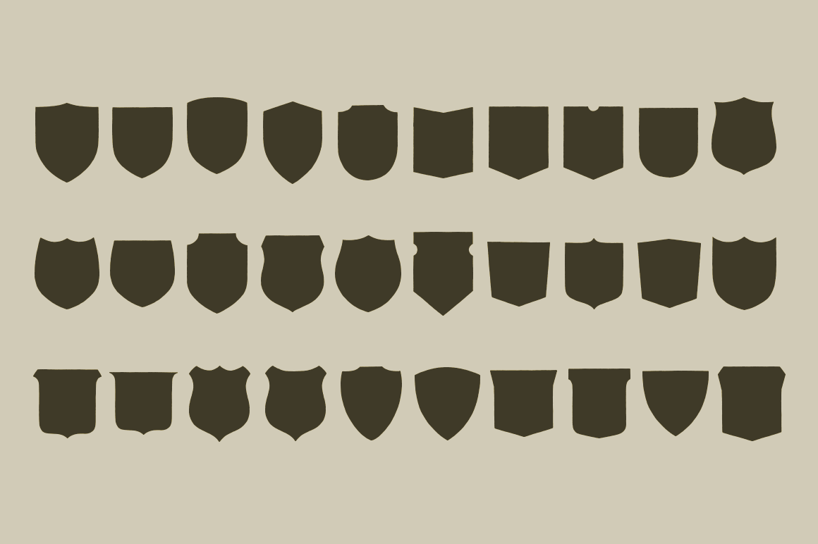 Vector Shield Shapes