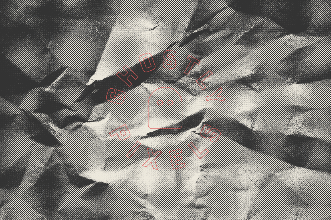 Crumpled Halftone Textures