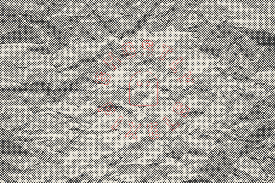 Crumpled Halftone Textures