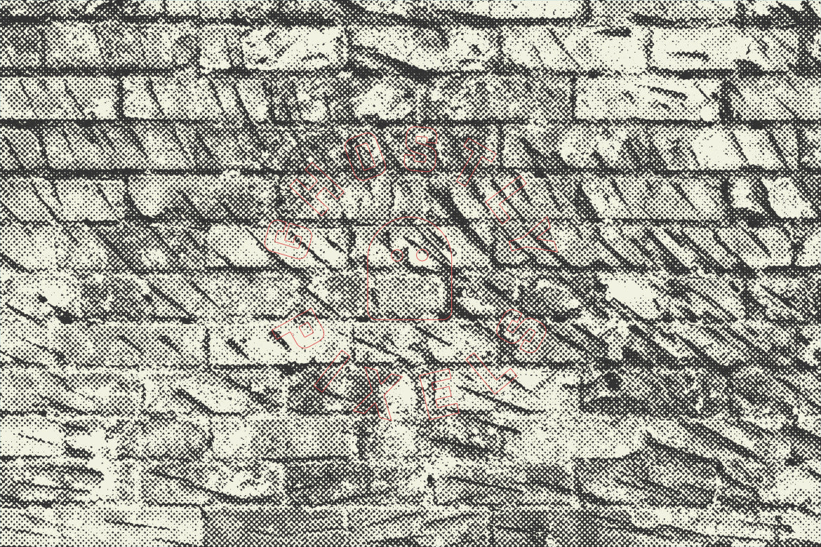 Halftone Brick Textures