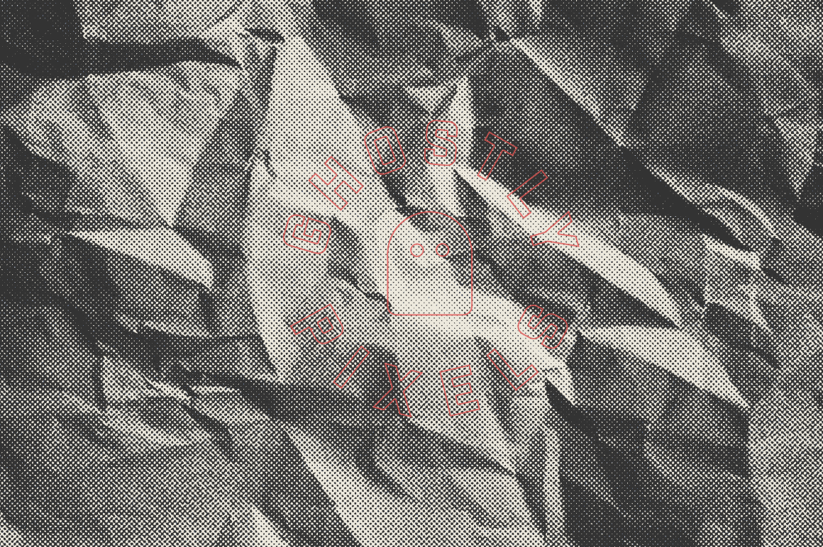 Crumpled Halftone Textures