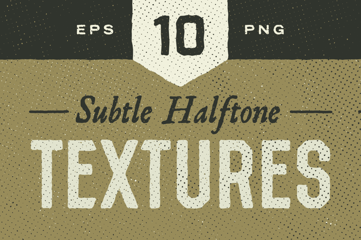 Subtle halftone textures