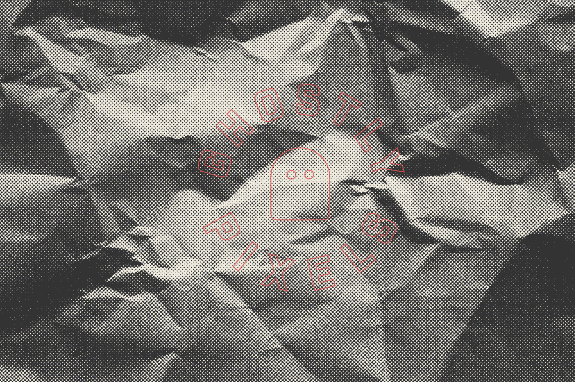 Crumpled Halftone Textures