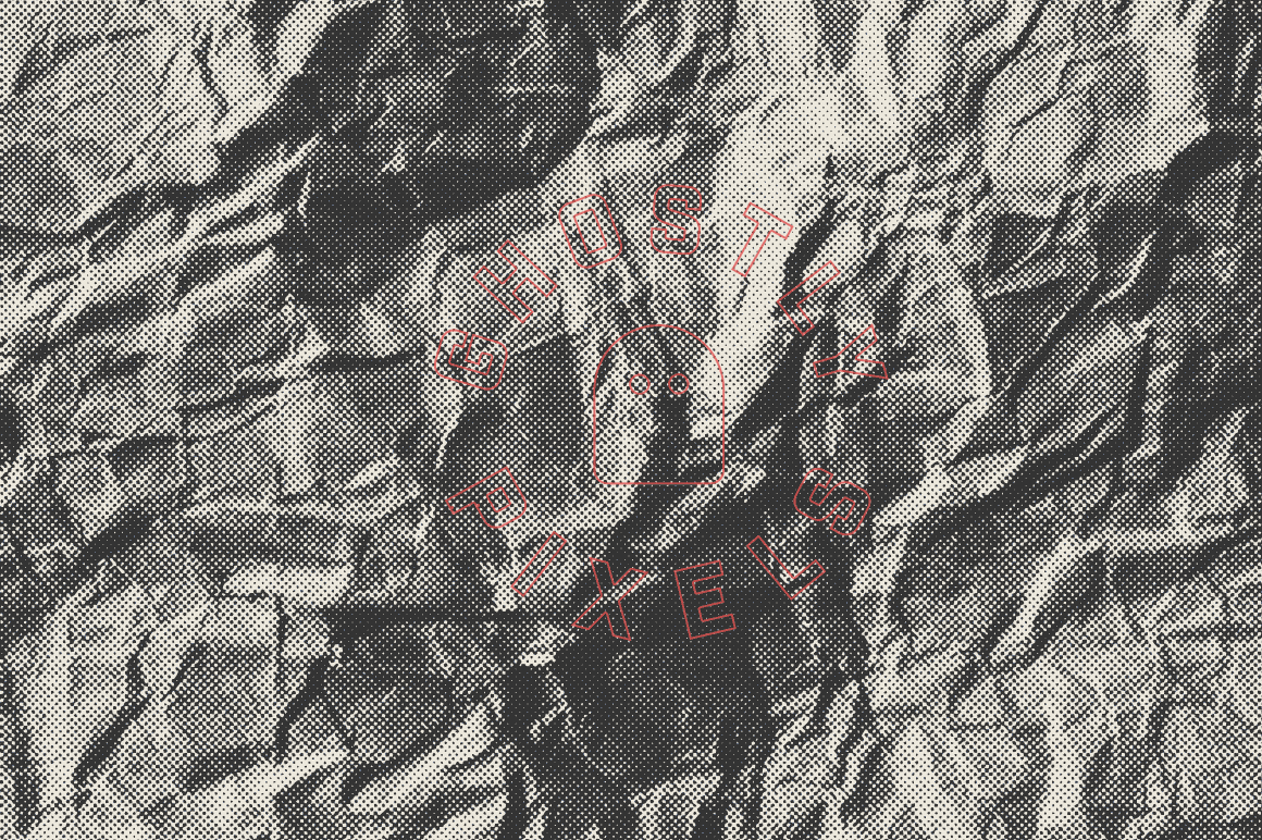 Crumpled Halftone Textures