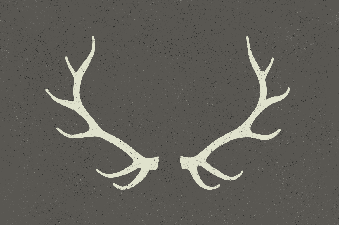 Deer antlers vector shape