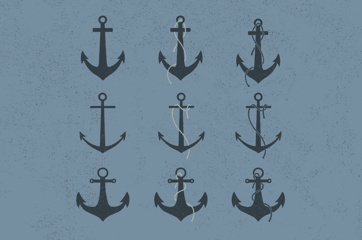 Nautical Anchors Illustration