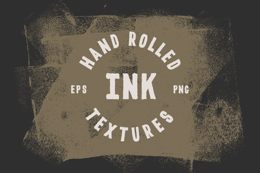 Hand rolled ink textures