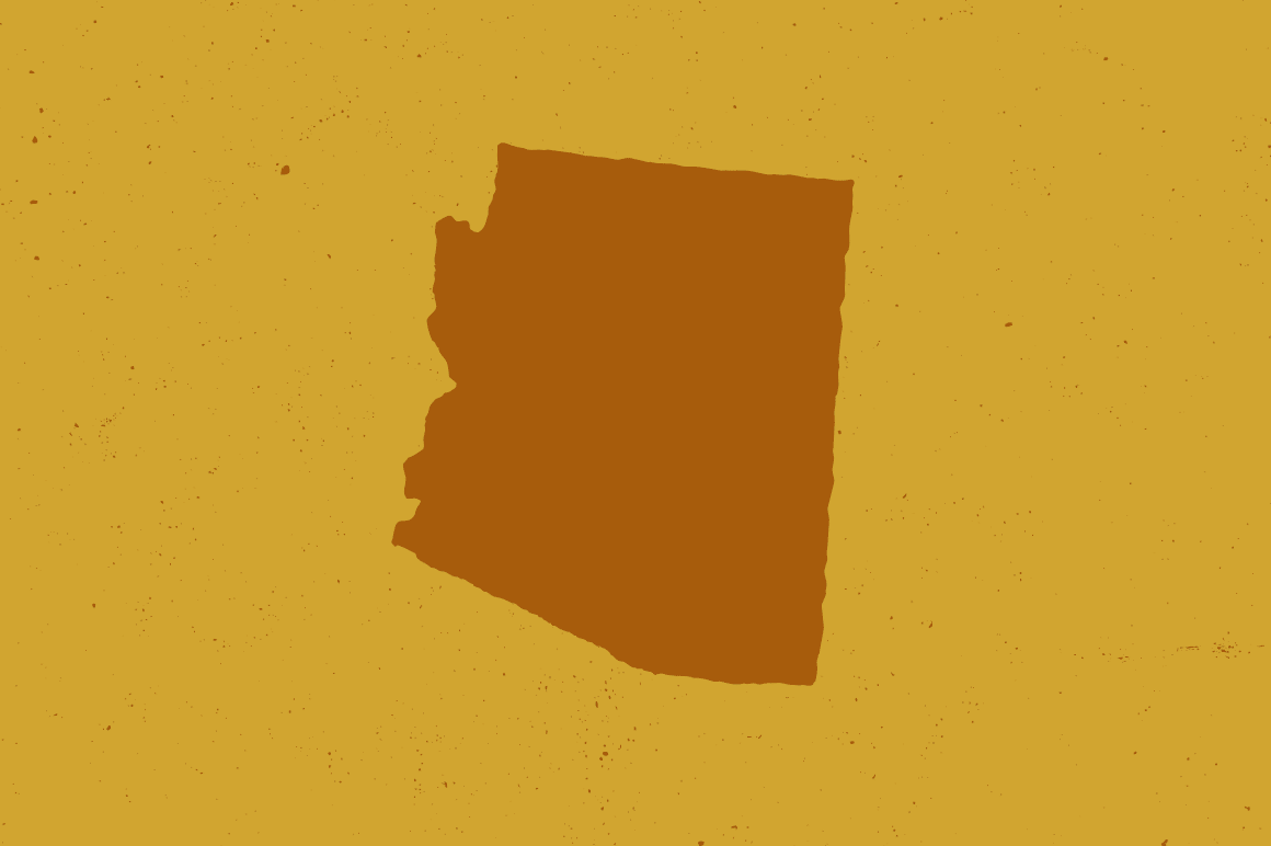 US State Vectors by Hand, Arizona