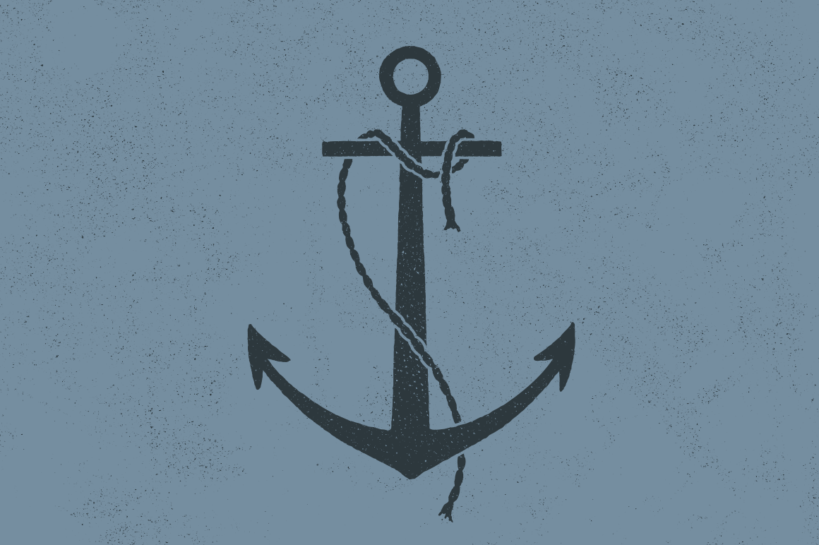 Vector Nautical Anchors and Rope 