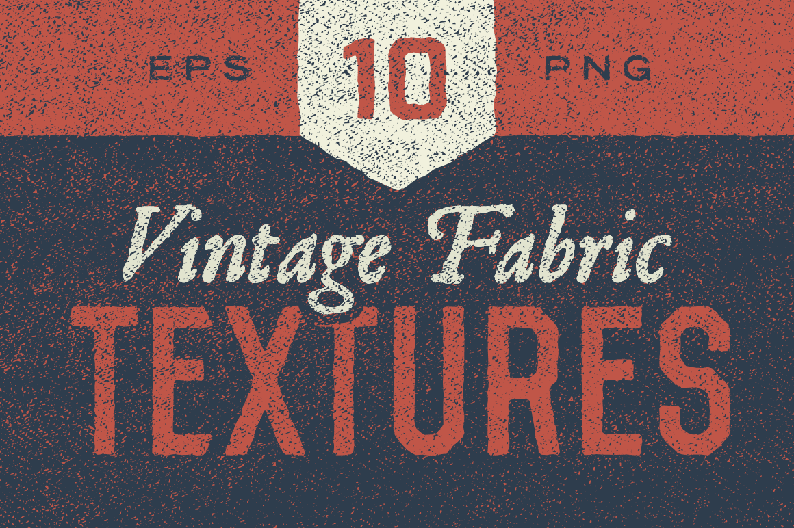Vintage fabric textures vectors