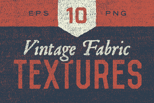 Vintage fabric textures vectors