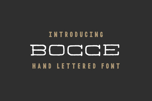 Bocce Font