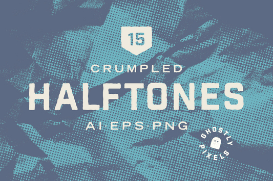 Crumpled Halftone Textures