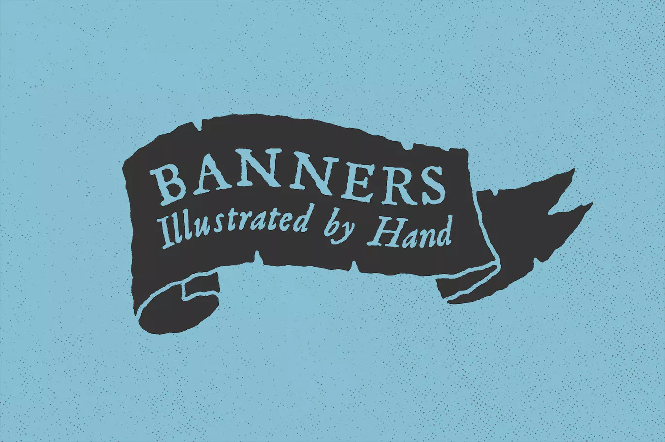 Hand illustrated banners vectors
