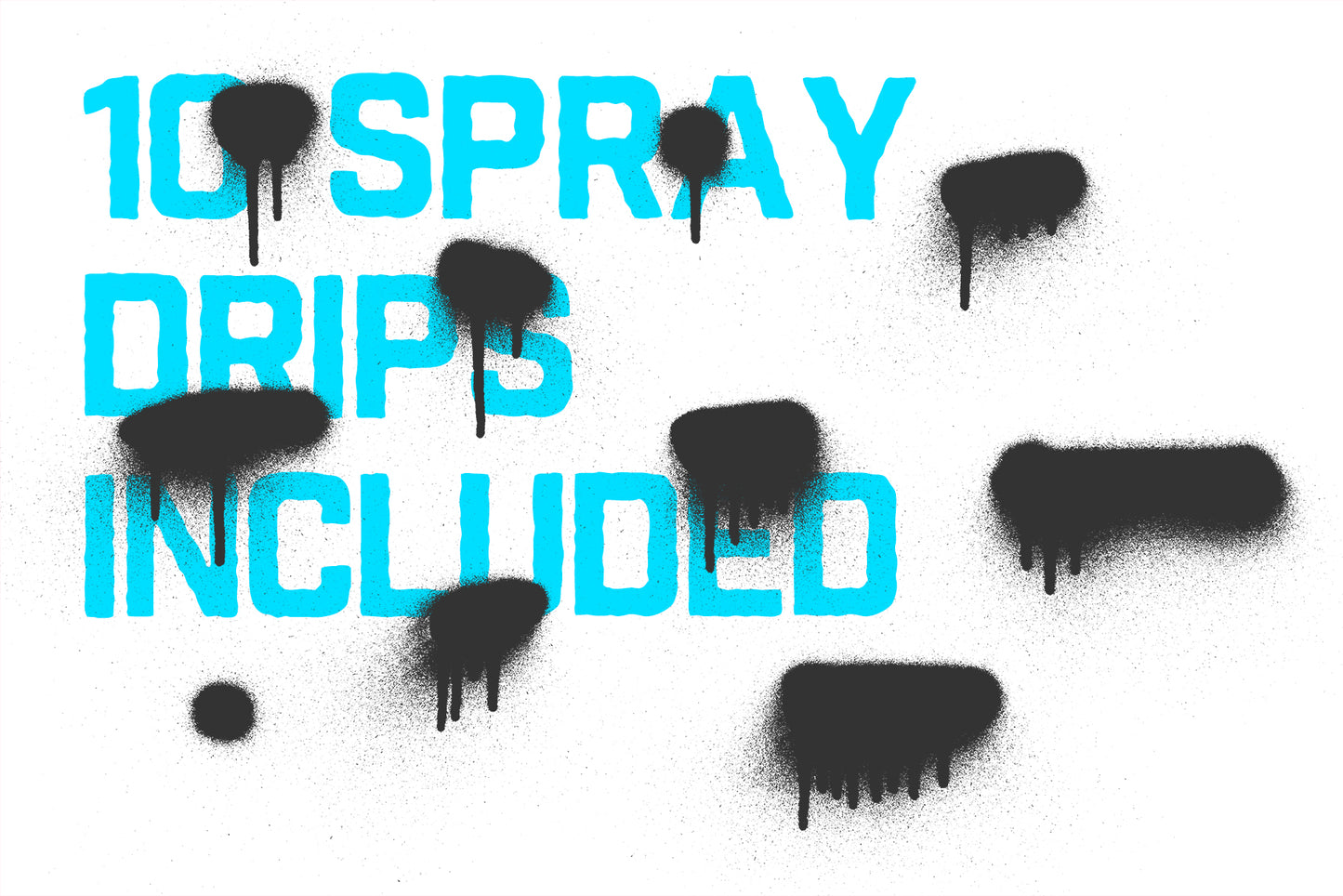 Spray Paint Drip Textures, Textures ft. spray & splatter - Envato Elements