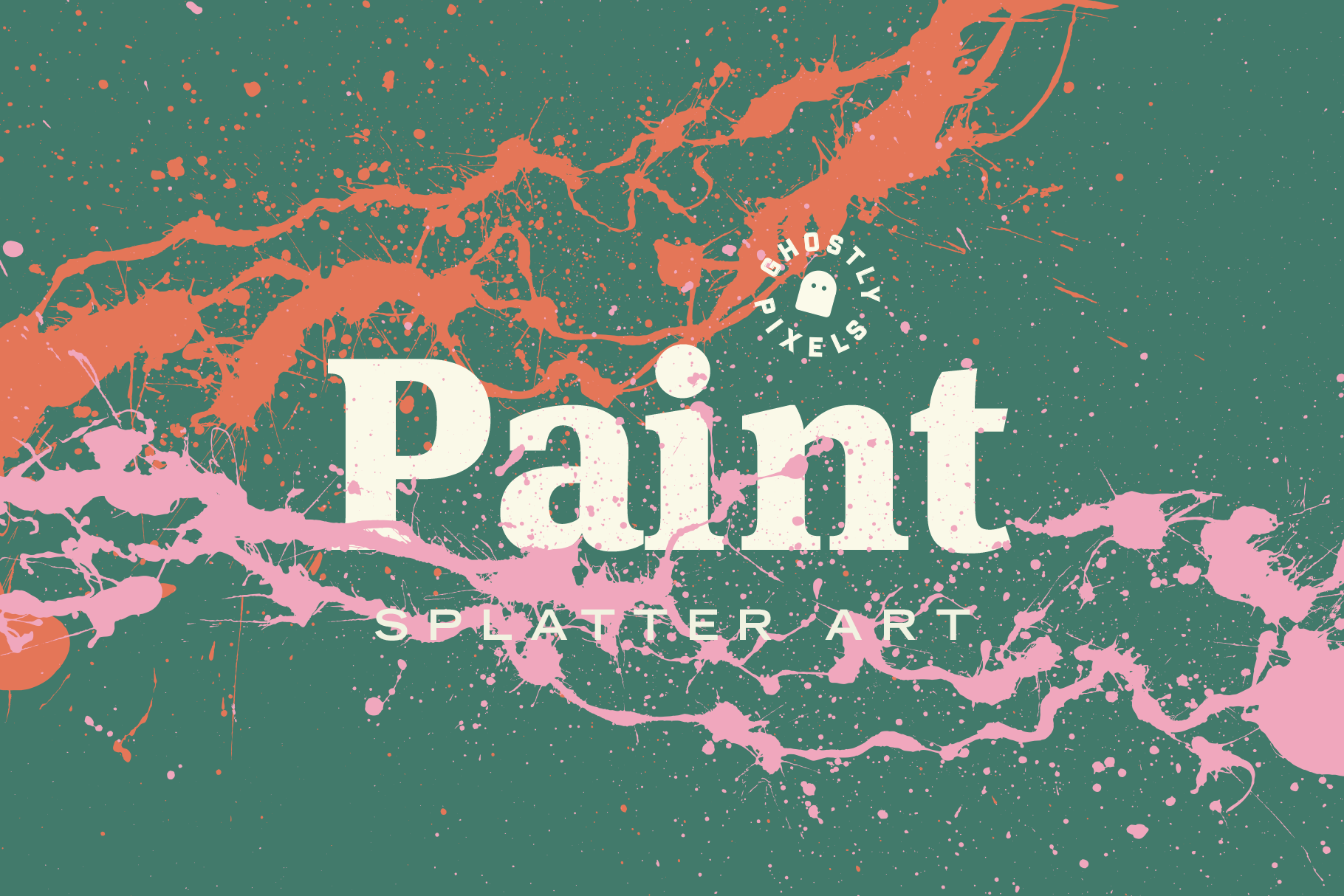 Splattered paint