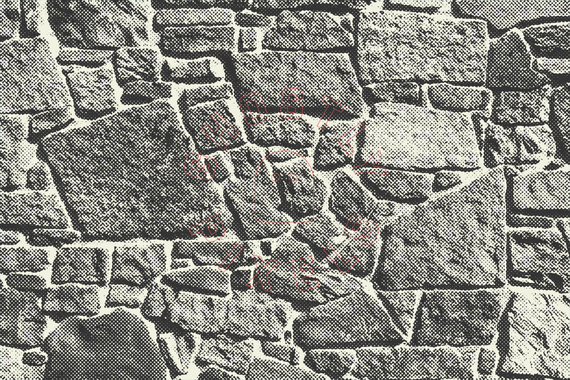 Halftone Brick Textures