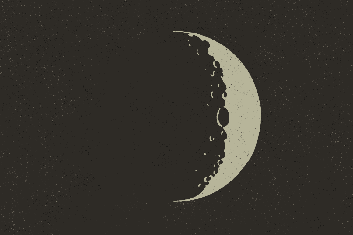 Vector moon illustration