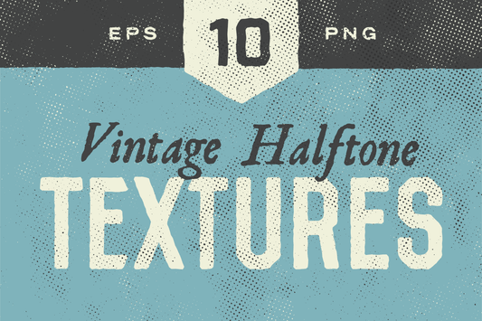 Vintage halftone textures